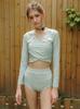 Peuswike High-Waisted Swim Pants - Moss Green