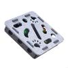Multiple Cats Enrichment Puzzle Toy with Maze Design Multiple Holes Felt Indoor Entertainment Kitten Exercise Toy