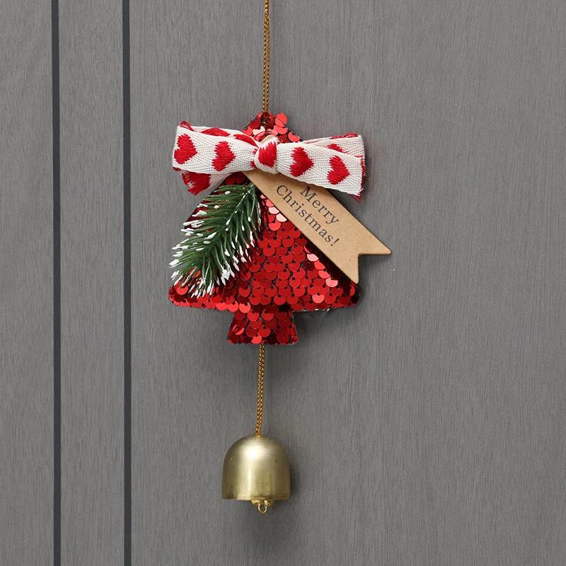 Christmas Tree Bell Pendant New Year's Bell Hanging Christmas Decoration Doorbell Hanging Hanging Wind Chimes Gifts Navidad
