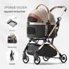Bello Aluminum Drawbar Pet Stroller: Foldable Travel Bag for Cats and Dogs