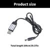 USB Male to Male DC5521 Power Cord USB to 5.5x2.1mm Connector Adapter Cable 5V to 1.5V Converter Wire Line for Fan