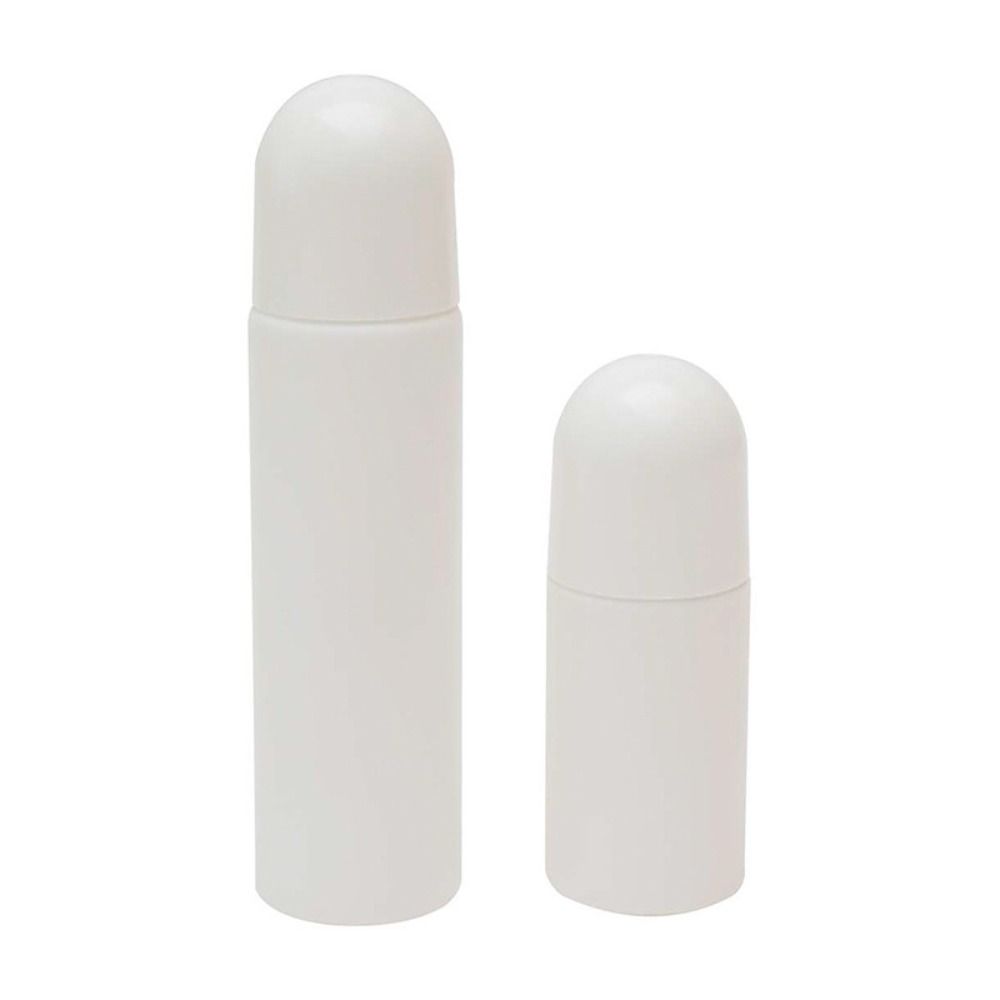 10Pcs Refillable Empty Roller Bottles Containers Reusable Cosmetic Dispensing Bottles Durable White Travel Bottles