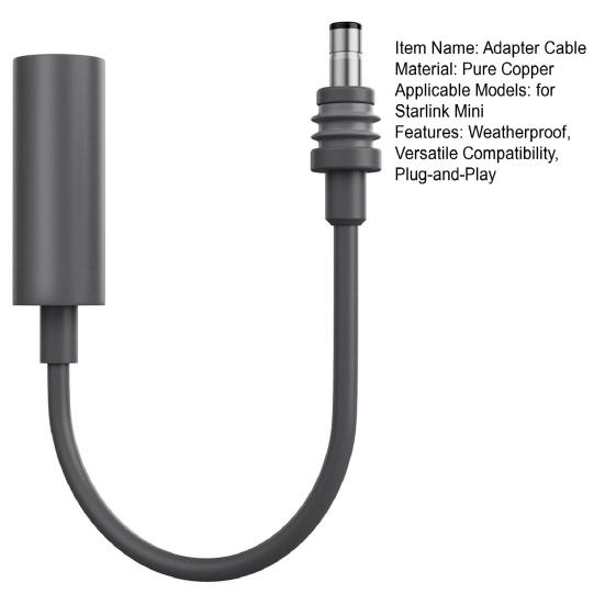 Male Female Waterproof Adapter Cable D-C Male Female Power Connector RV Boat Mobile Device for StarLink