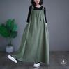 Japan and South Korea Large Size Women's Clothing Spring and Summer Medium and Long Strap Skirt Women's Loose and Thin Denim Strap Skirt Bigswingdress