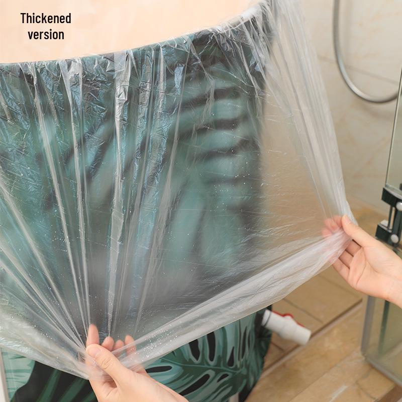 

Eco-Friendly 10-Piece Disposable Green Bathtub Bags - Thickened Plastic Bath Liners for Hotels.