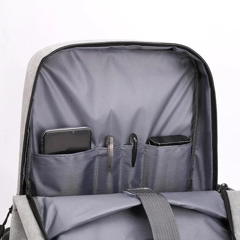 Waterproof Business 15 15.6 Inch Laptop Backpack USB Notebook School Travel Bag Anti Theft Casual Rucksack Shoulder Bags Mochila