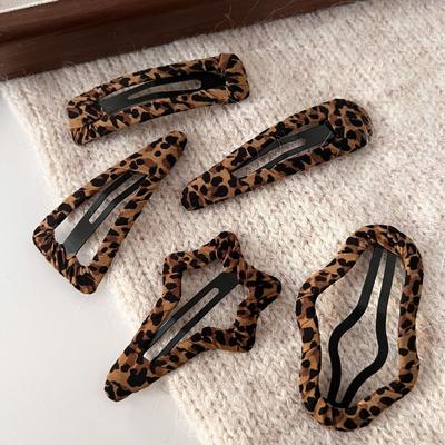 Cloud Hair Clip Leopard Print Barrette Fashion Hairpin  Headwear