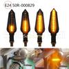E24 Motorcycle Turn Signals Flowing Turn Signal Light 5LEDs/12LEDs Turn Signal Indicator Amber Light Blinker 12V Universal LED