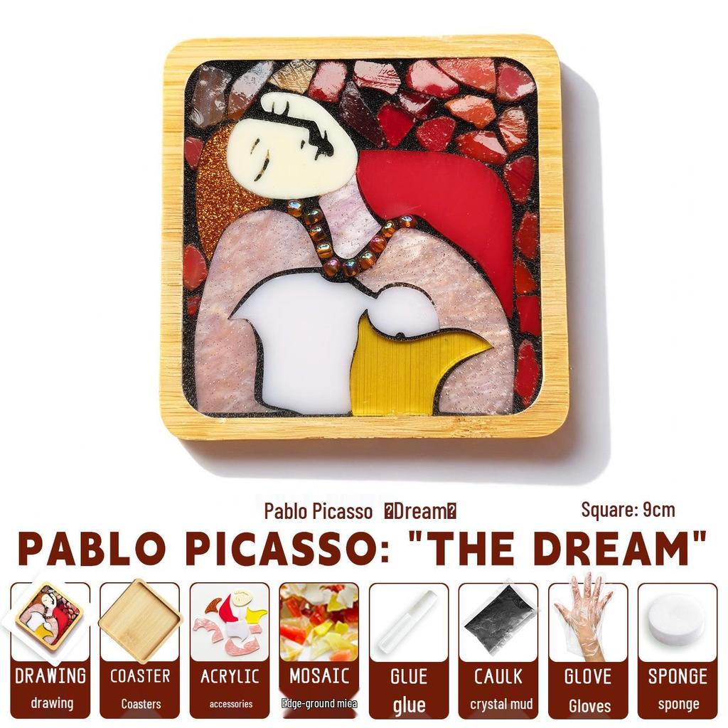 El Yapımı Mozaik Bardak Altlığı DIY Kiti Öğrenciler İçin – Anneler Günü ve Anaokulu Aktiviteleri İçin Mükemmel