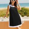 Damesmode Losse Mouwloze Korte Rok Met Zakken En Shorts Tweedelig Pak