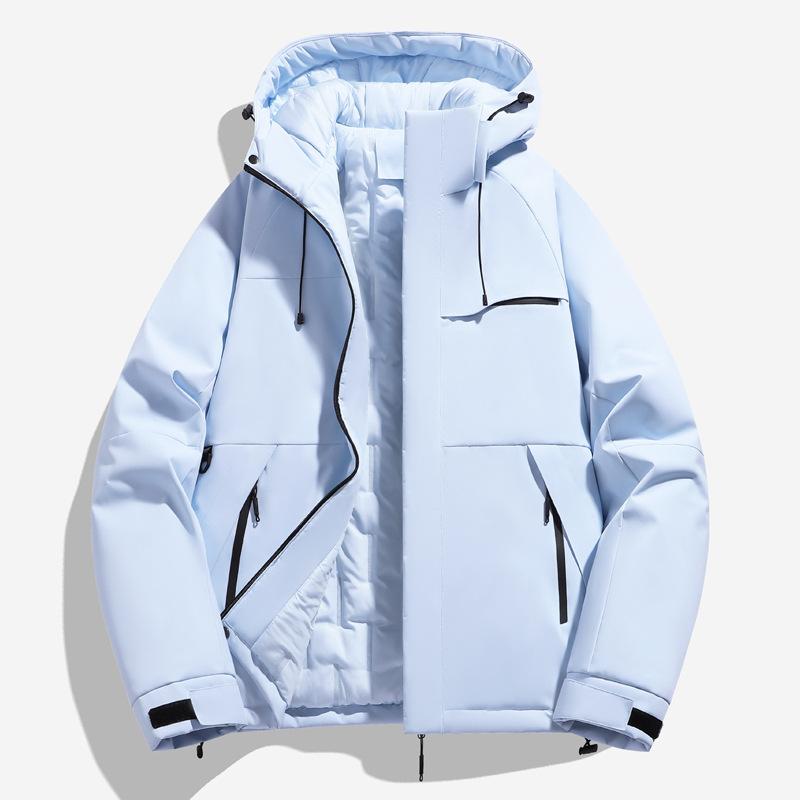 2025 Autumn and Winter New Jacket Cotton-padded Jacket Windproof and Waterproof Hooded Fleece Thickened Jacket Couple Model