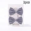 2Pcs/Set Solid Color Kids Bows Hair Clips For Baby Girls Handmade Plaid Bowknot Hairpin Barrettes Photograph Hair Accessories
