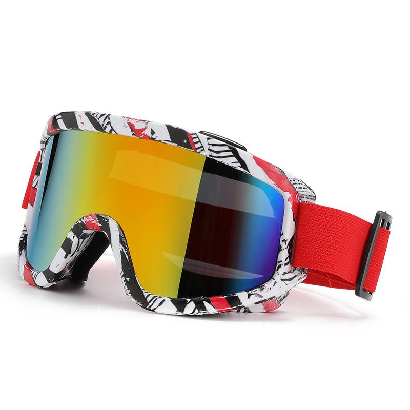 Popular Fashion Anti-Fog Mountaineering Ski Goggles Men'S And Women'S Outdoor Large Frame Windproof Sand Colorful Eye Protection Sports Glasses