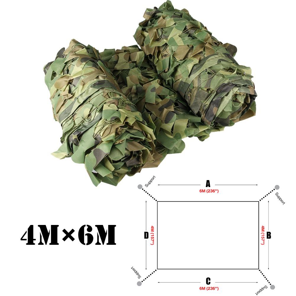 Camouflage Netting Outdoor Camping Sunshade Mesh Camo Net for Garden Buildings Fencing Trellis Covers Privacy Cloth Sun Shelter