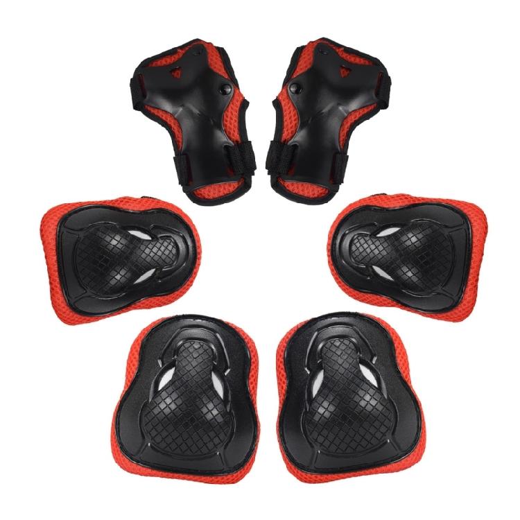 Child Roller Skating Protective Gear Set Adjustable Skating Knee Elbow Pad Hand Guard for 3-8 Boy Girl Skateboarding