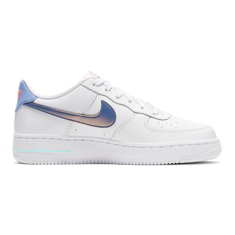 Nike Air Force 1 LV8 1 GS White Dark Purple Dust Kids Sneakers Light-Thistle Copa DC8188-100