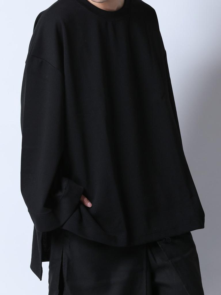 AS SUPER SONIC Schnitt und Big Wide F genäht, Silhouette, Ärmel, Herren, Schwarz,