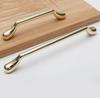 Zinc Alloy Kitchen Hardware Handle Pull Black Gold Wardrobe Cupboard Shoe Drawer Handle Drip Handles Knob