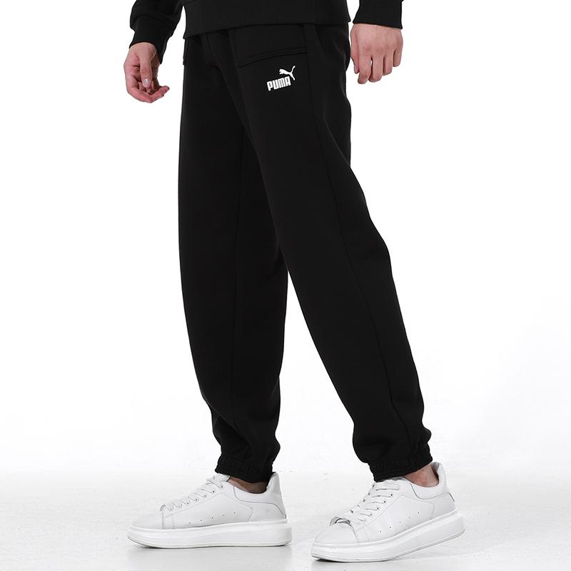 Puma Logo Sweatpants Men bottoms Black 534935-01