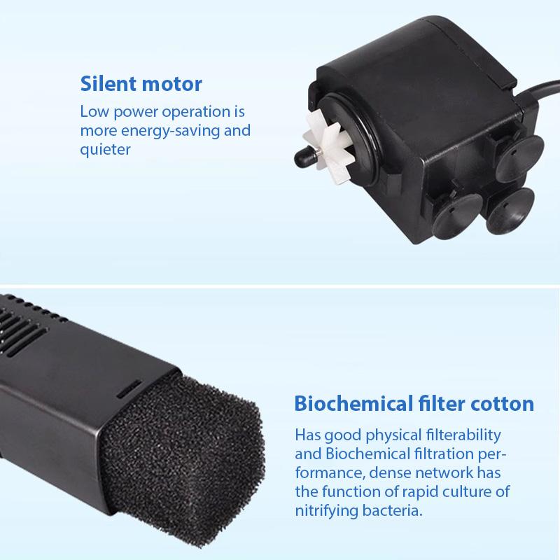 2000/3000F Aquarium Filter Pump Fish Tank Submersible Silent Air Oxygen Aerator Water Change Pump Aquarium Air Pump 220-240V