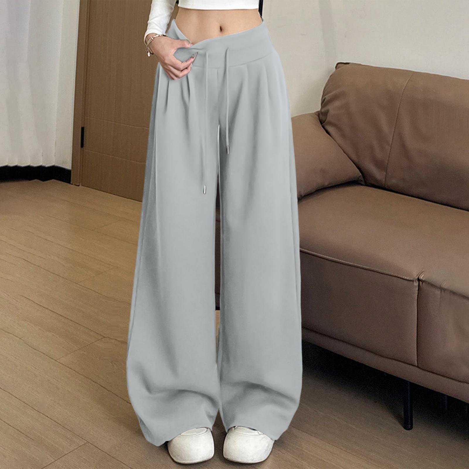

Women s Fashionable Loose Wide Leg Trousers M