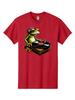 Frog-Dj-1 Mens Graphic Tee, 100% Cotton, Casual Summer Wear