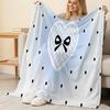 Lightweight Flannel Blanket - Soft Cozy Minimalist Style, Versatile Home & Car Throw, Ideal for Christmas Halloween, Warm Comfort Decor