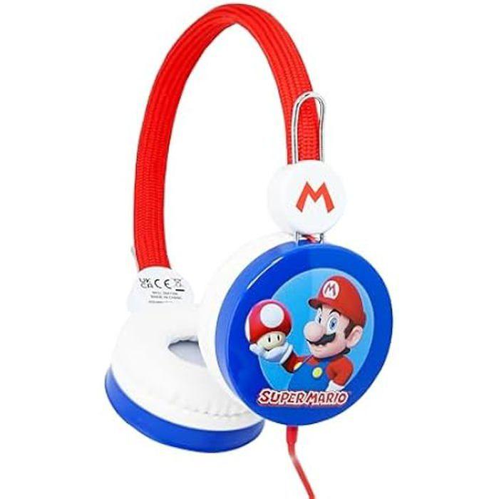 Red Wired Kids Headphones - OTL Technologies SM1108 - Volume Control - Headband
