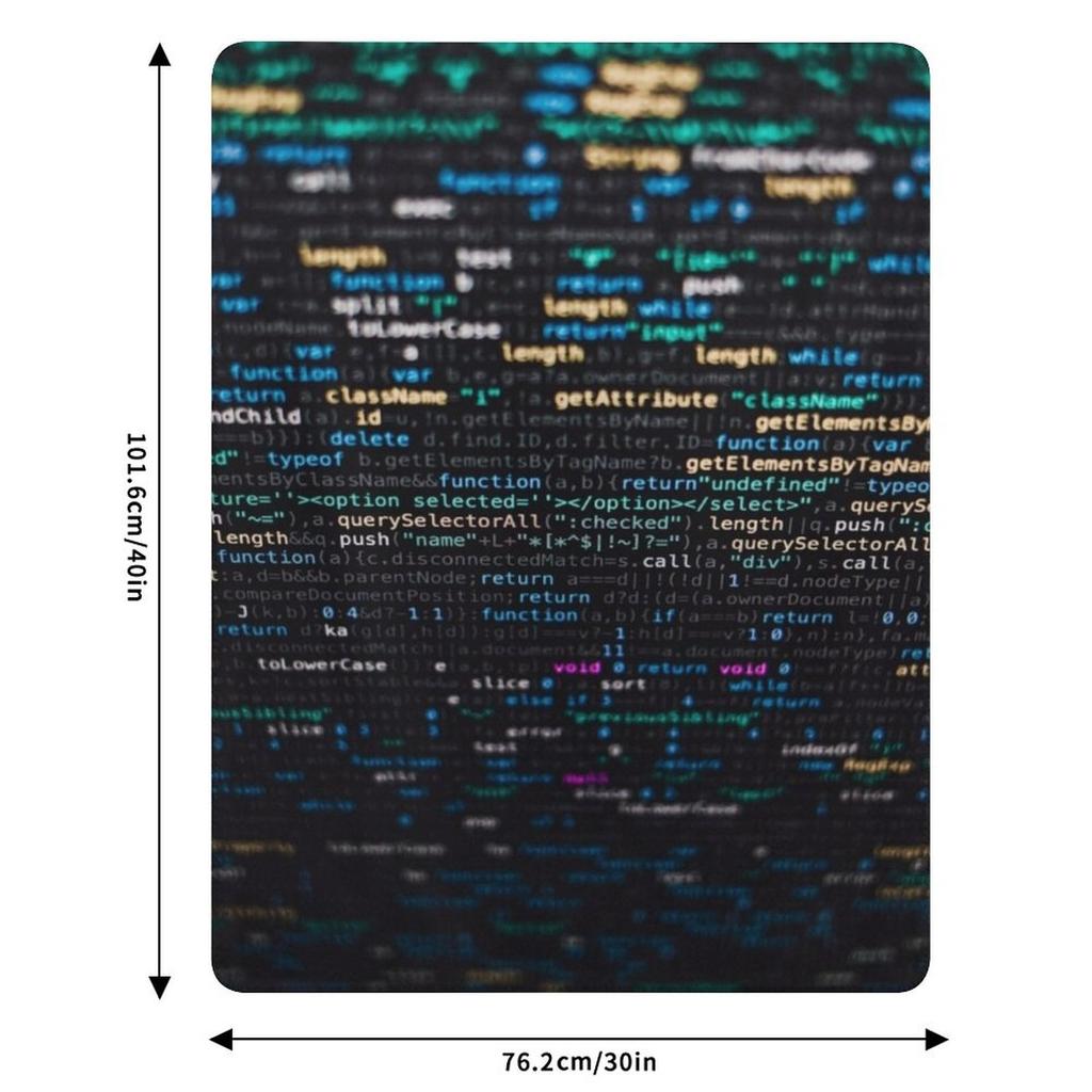 Software Developer Programming Code on Black Background Throw Blanket Summer Flannels Picnic Hairy Blankets