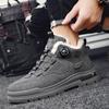 Winter Men Boots With Fur Comfortable Work Shoes Mens Warm Leather Boots  Waterproof Ankle Boots No-slip High Top Shoes