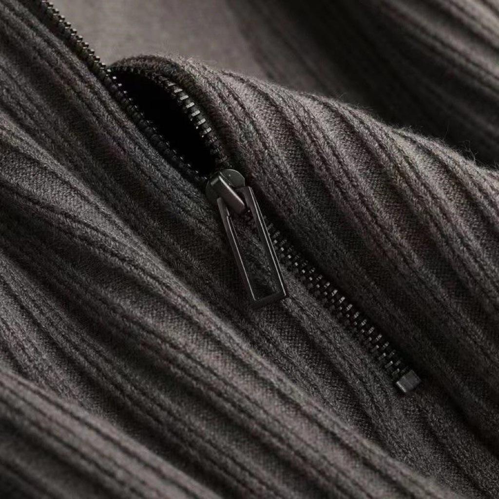 Men's 2022 Autumn/Winter Half-Zip Knit Polo Sweater
