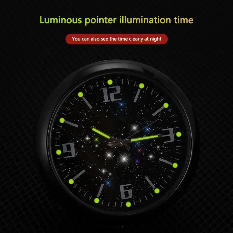 Per Mercedes Benz 1 pz Console Centrale Auto Climatizzatore Orologio Quarzo Luminoso Per Mercedes Benz Classe A C E S G GLC CLE