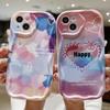 Śliczne silikonowe etui do Xiaomi Redmi Note 13 12 11 Samsung A54 A24 A14 Oppo A78 A58 A38 Infinix Note 30 Pro Funda Happy Heart Cover Soft TPU Bumper