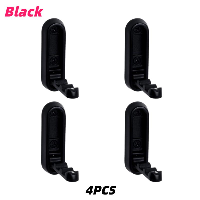 4pc Heavy-Duty Zinc Alloy Wall Hook Foldable Rust-Proof Hidden Door Hooks for Hanging Coat Towel Clothe Hat Bag Key Utility Hook
