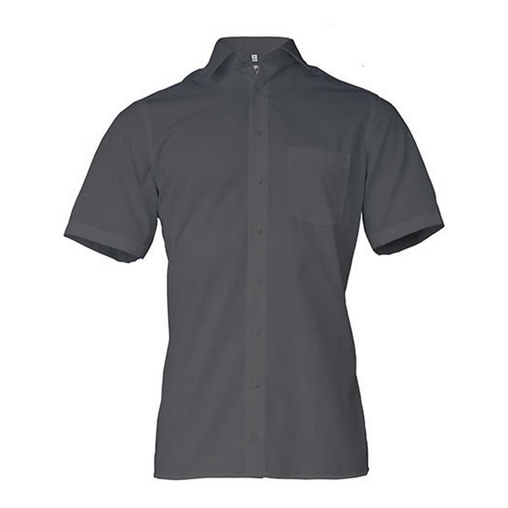 Camisa Masculina Marvelis Chambray Conforto Manga Curta
