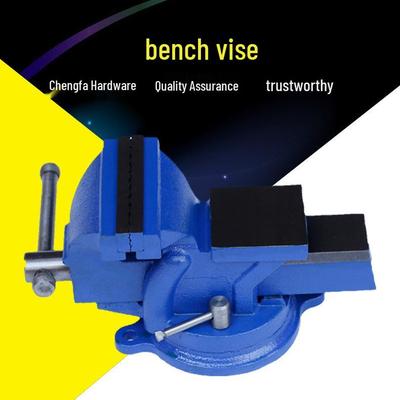 6-Inch Bench Vise with 360° Rotation, Anvil, Heavy-Duty All Steel Construction