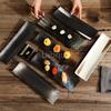 Rechteckiger Sashimi-Teller Kalte Speise Keramikscheibe Vintage Restaurant Spezieller langer Teller für japanisches Sushi Kochkreativer Teller