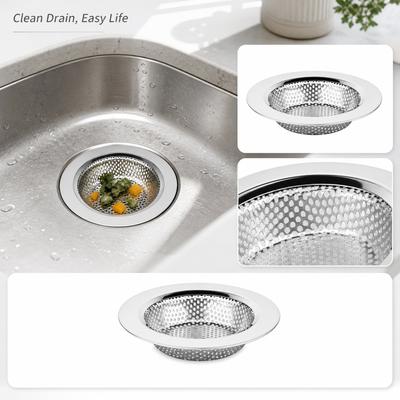 Stainless Kitchen Sink Strainer - Mesh Filter, Fit for Most Sinks