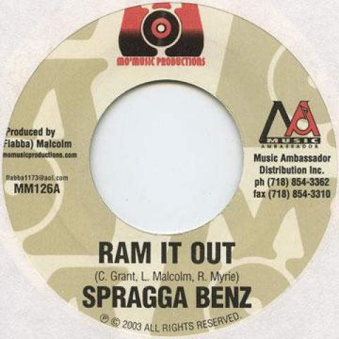 

7inch Record SPRAGGA BENZ - Ram It Out MM126 Mo Music 2003 US Reggae, Ska & Dub
