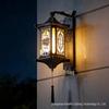 New Solar Wall Lamp - All-Aluminum Chinese Style for Villa, Courtyard, Gate, Pillar & Fence