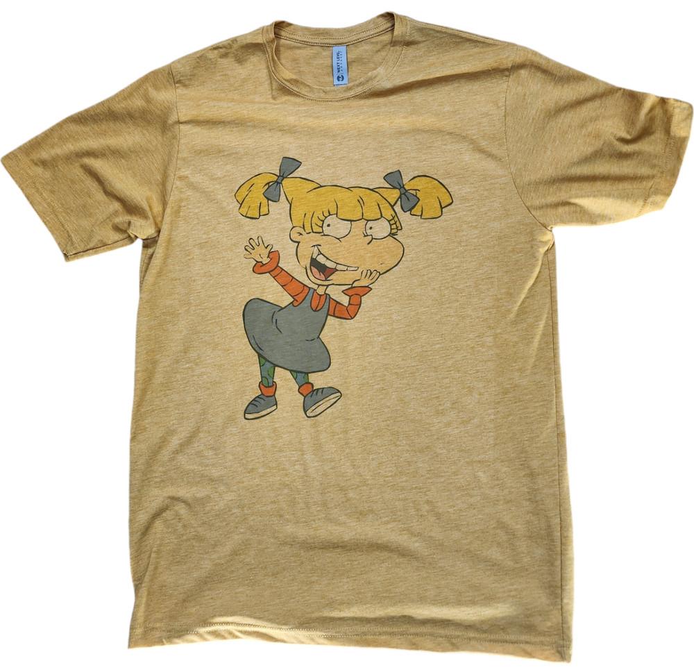 Nickelodeon Rugrats Angelica Tshirt color Vintage gold mens size s3x Unisex T-Shirt S