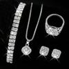 Ladies Cornucopia Diamond Watch Set Bracelet Accessories Fashion Quartz European Beautiful Women Watch Set