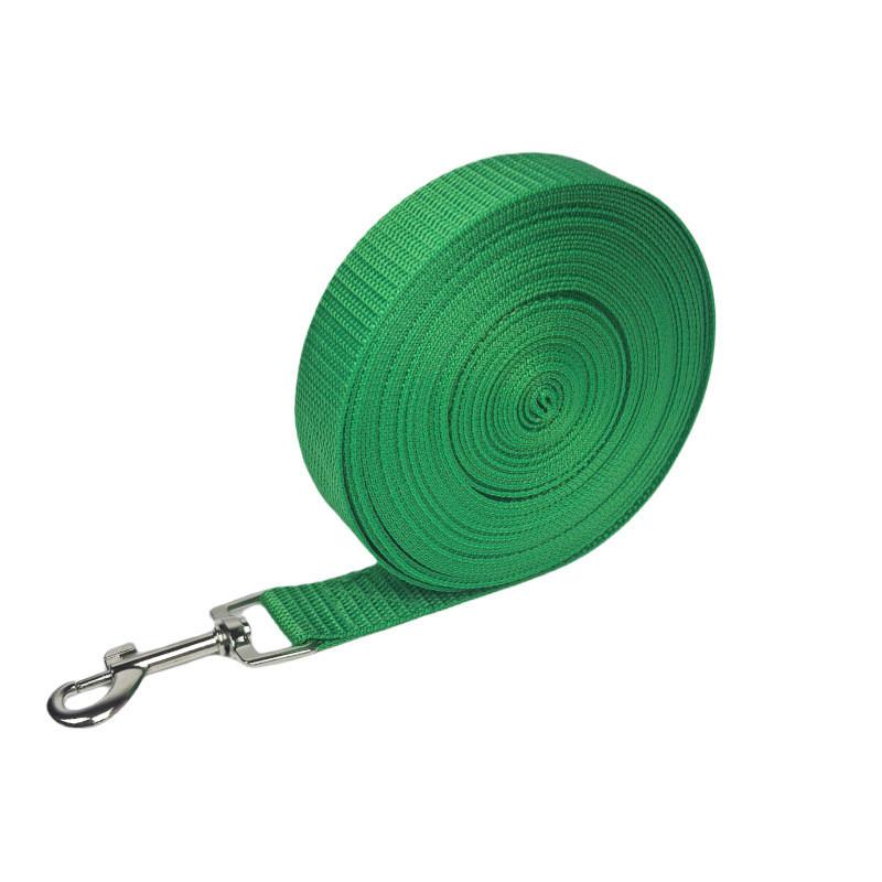 Cotton Tape Pet Leash With Solid Color Design Suitable For Walking Dog Daily Use