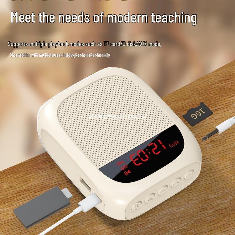 Little Bee Portable Amplifier with Built-in Recording and Anti-Howling for Teachers and Street Vendors