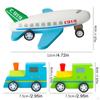 Rückziehflugzeug Spielzeug Mini Modell Fahrzeug Zug Frühe Bildung Interaktive Reibungsbetriebene Autos