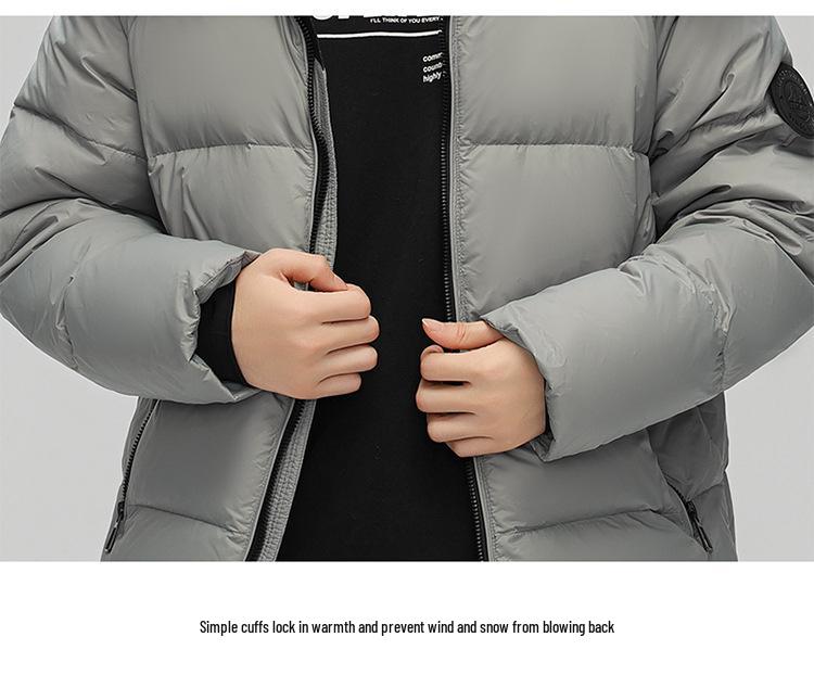 Kapuzen-Winterdaunenjacke für Paare: Modische, lockere, kältebeständige Freizeit-Oberbekleidung