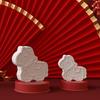 Silicone Horse Shaped Ornament Mold Desktop Decoration with Round Base Mould For Creative Handmade Enthusiasts