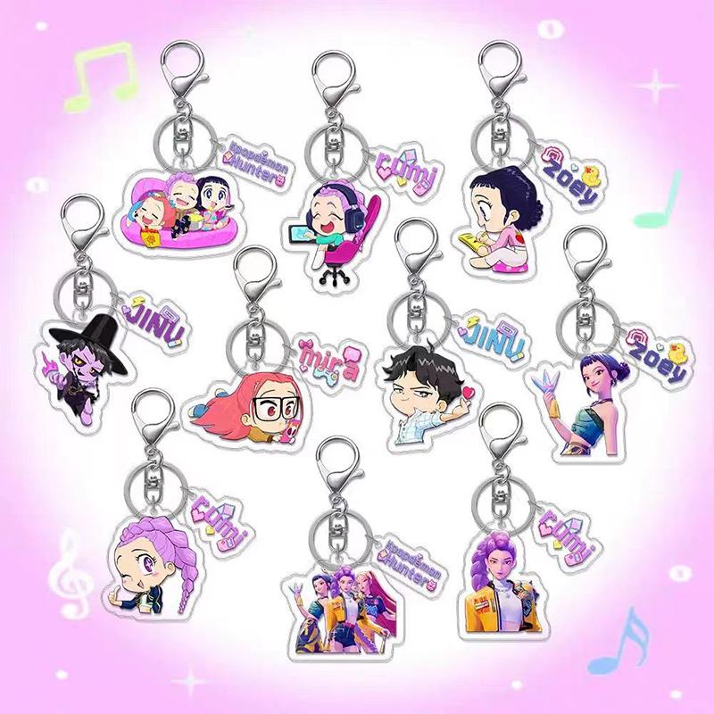 Schlüsselanhänger Koreanischer Anime Cartoon Schlüsselanhänger Partygeschenke Schlüsselanhänger K-Pop Figur Klassiker Schlüsselanhänger Rucksack Anhänger Schlüsselanhänger
