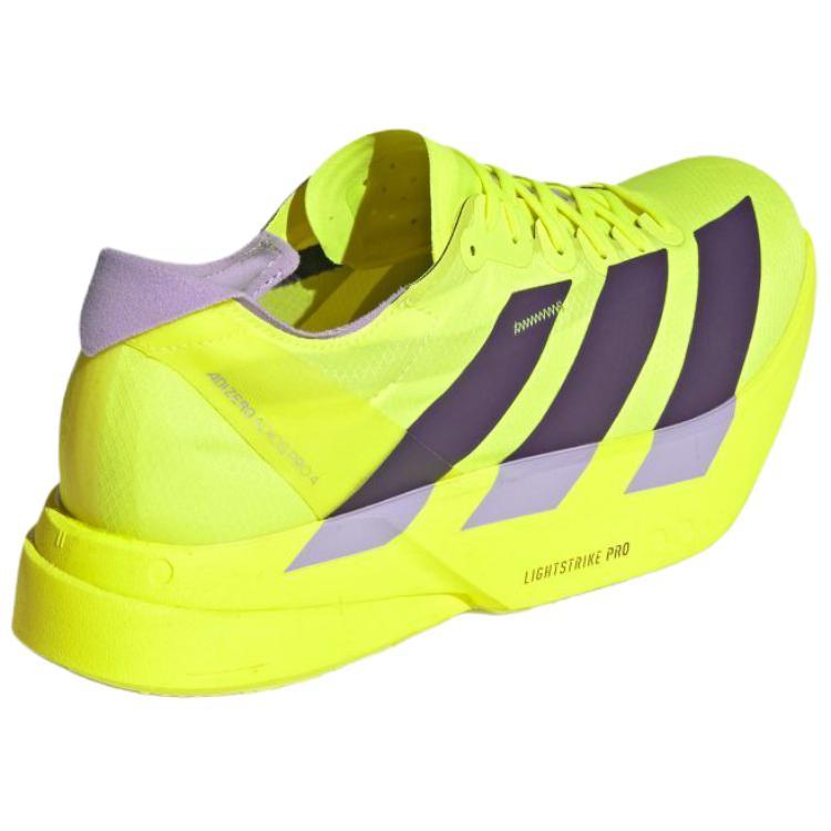 adidas Adizero Adios Pro 4 'Solar Yellow Plum' (Dla obu płci) Buty do biegania Solar Yellow / Aura Plum / Powder Plum JP6623