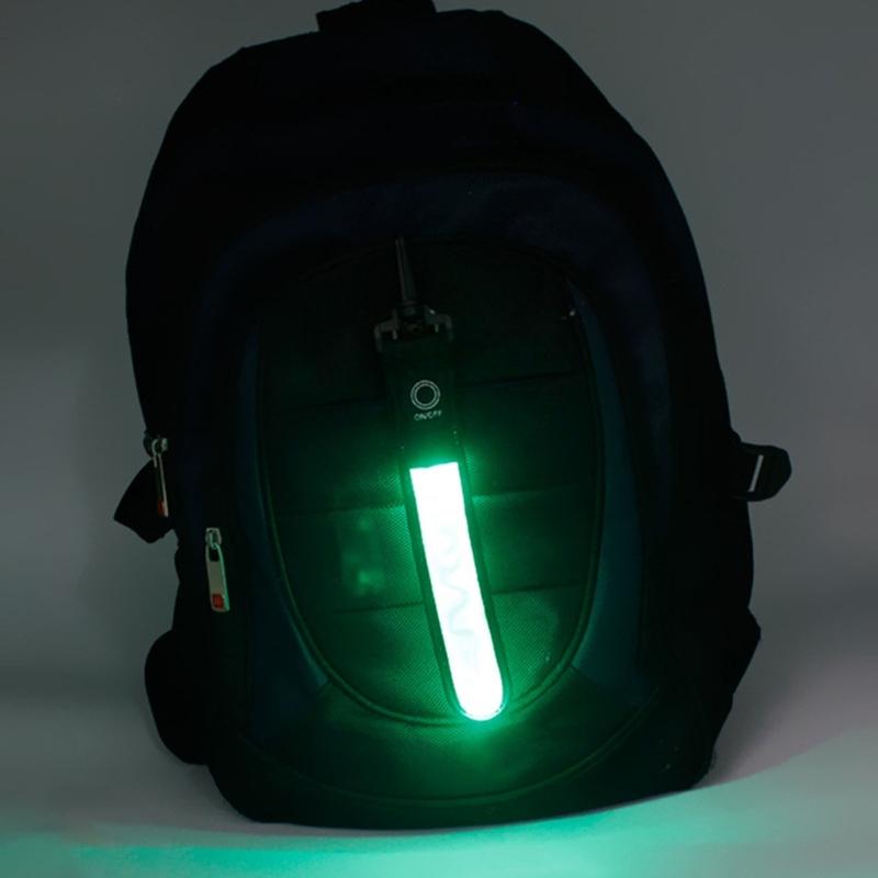 Vodotěsný PVC LED Svítící Bezpečnostní Přívěsek na Popruh Batohu pro Noční Běhání Cyklistiku Dekorace Obojku pro Domácí Mazlíčky